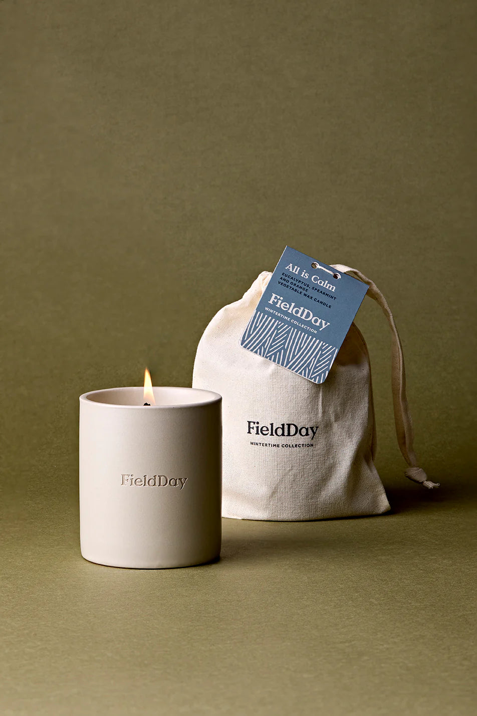 Field Day All Is Calm Large Candle