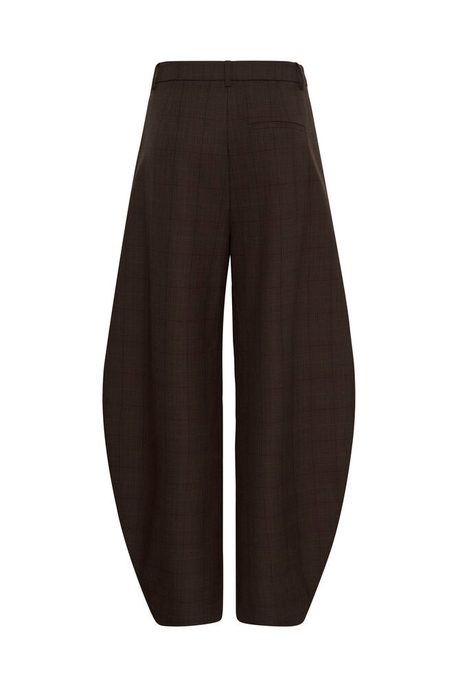 Gestuz Lavana Pant in Brown Check