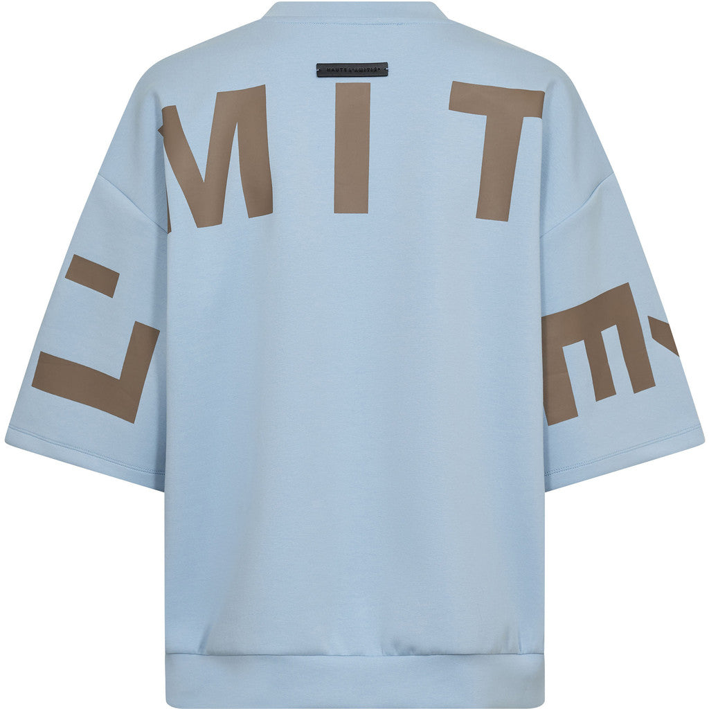Haute L'Amite Logo Sweatshirt in Pale Blue