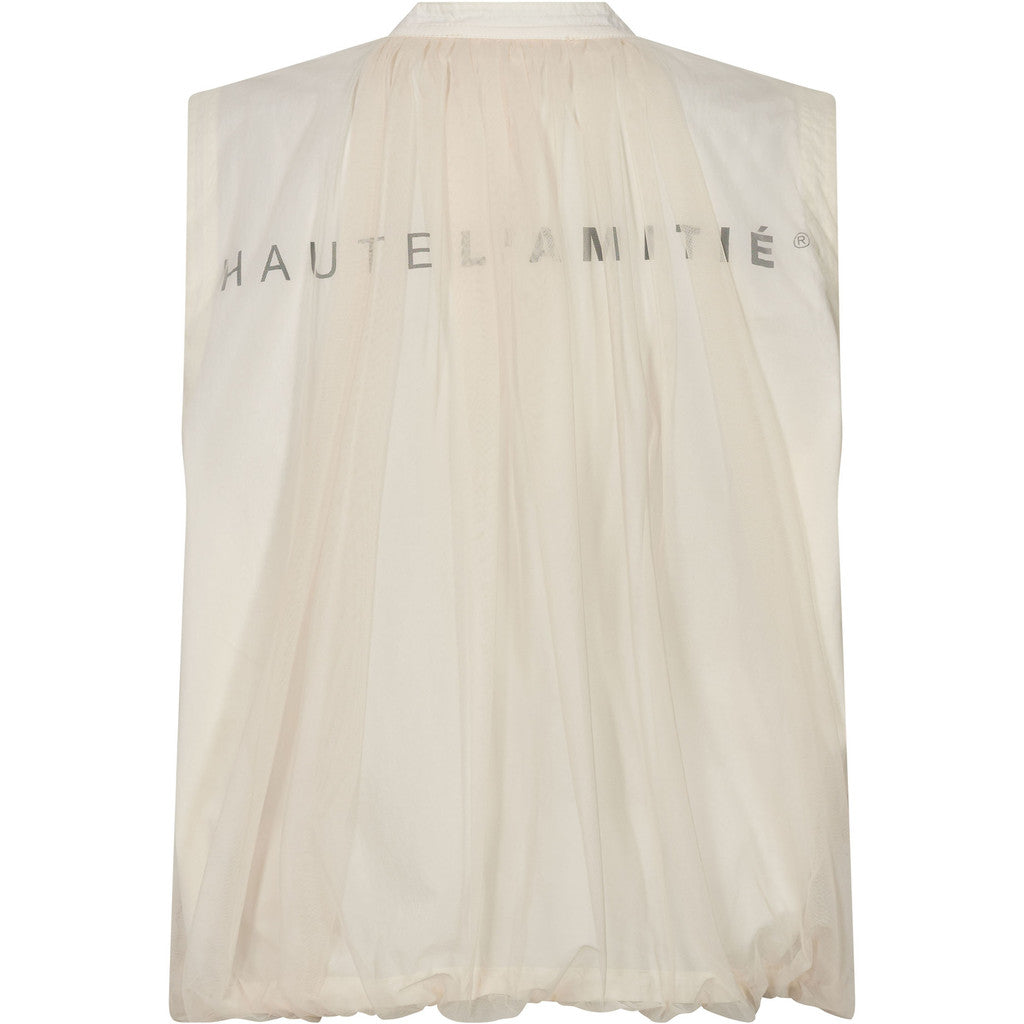 Haute L'Amite Ballet Logo Tech Vest in Almond