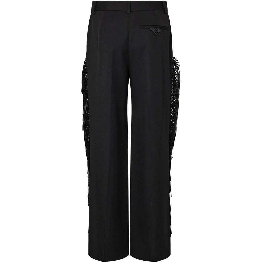 Haute L'Amite Premier-Fringe Pant in Black