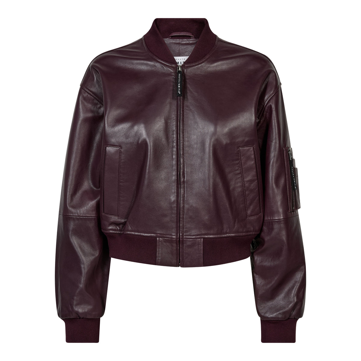 Haute L'Amite Yasmin Leather bomber Jacket