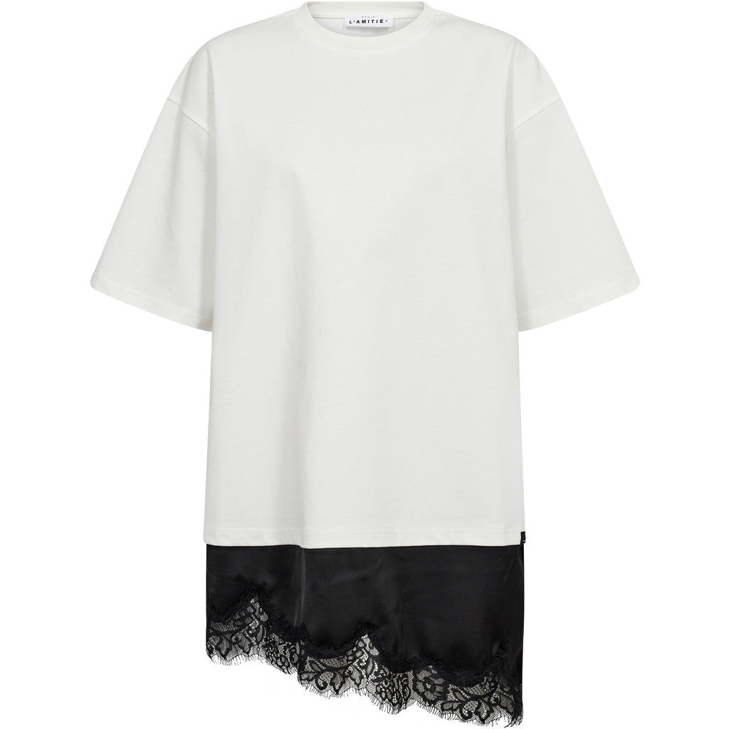 Haute L'Amite Loose Lingerie Top in White