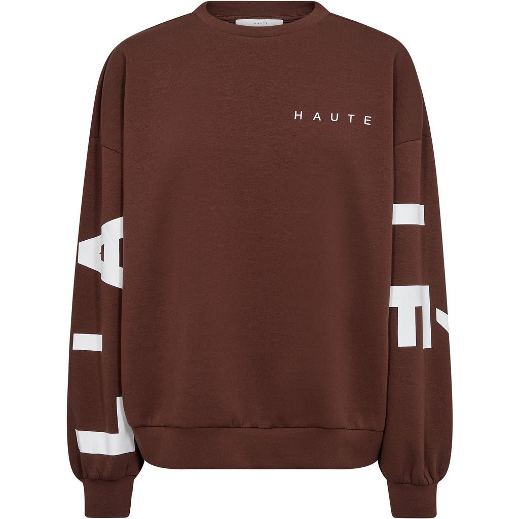 Haute L’Amite Logo Sweatshirt in Mocca