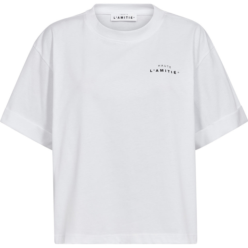 Haute L'Amite Crew Neck Tee in White
