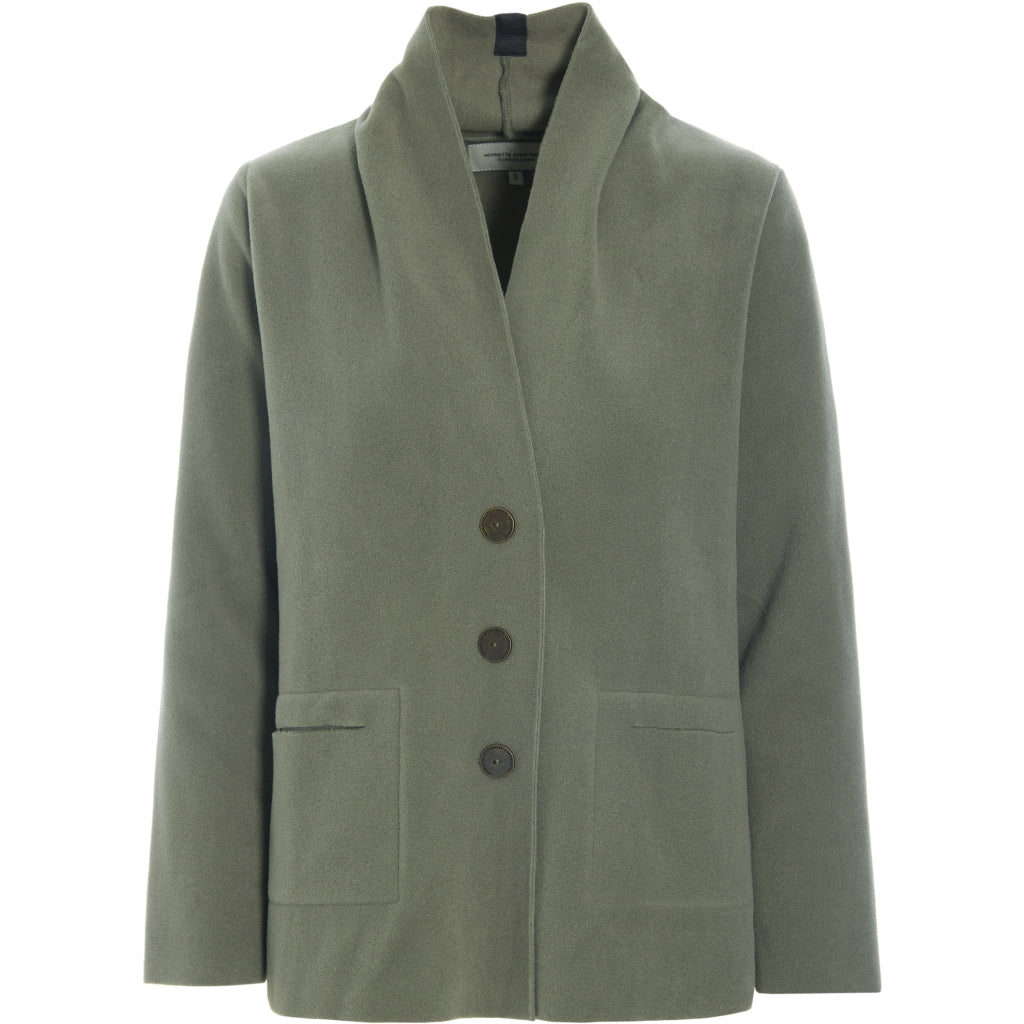 Henriette Steffensen cardigan in Dusty Green
