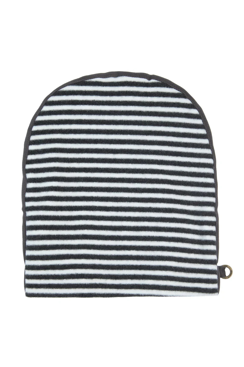 Henriette Steffensten Double Folded Hat in Black and White Stripe