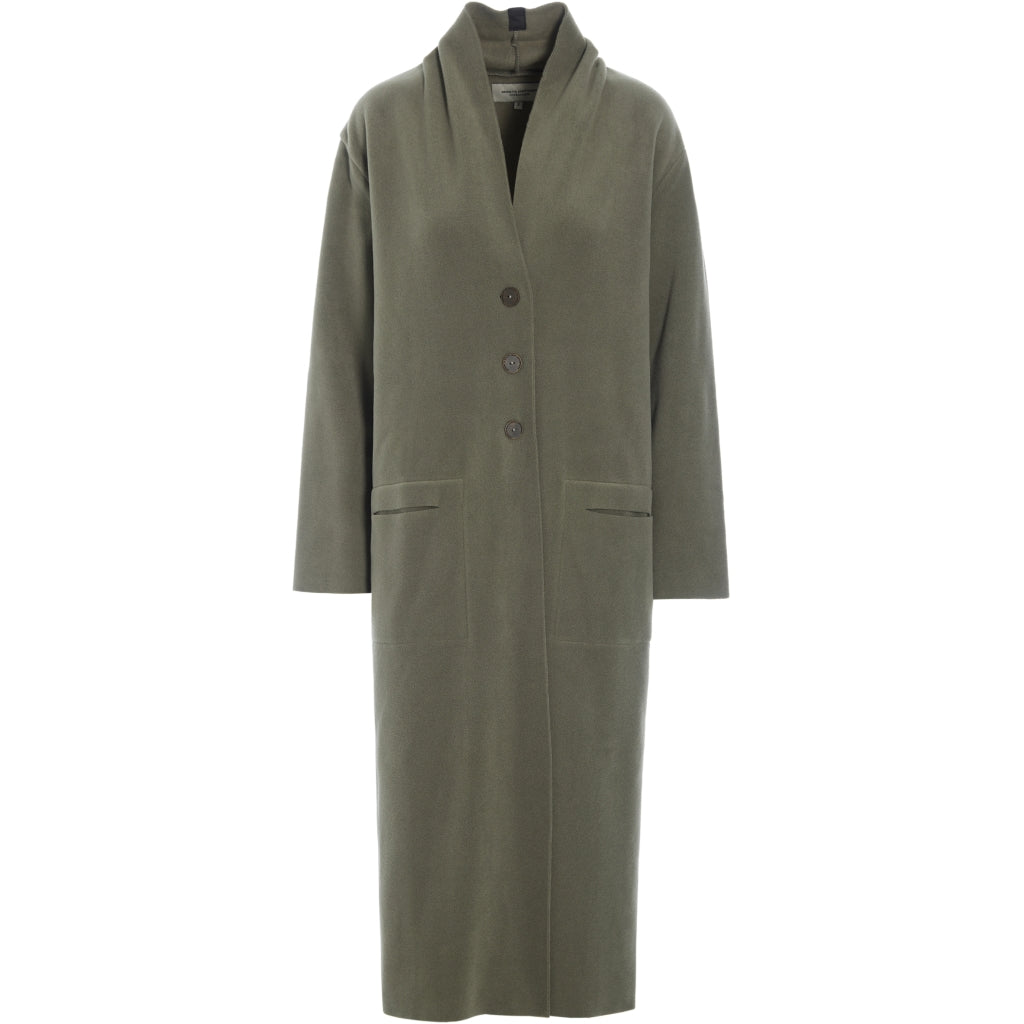 Henriette Steffensen Long Cardigan in Dusty Green 7162