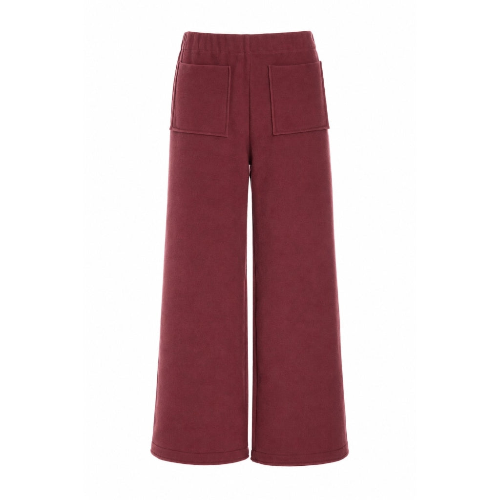 Henriette Steffensen 3/4 length Flare Trousers 2115  In Bordeaux