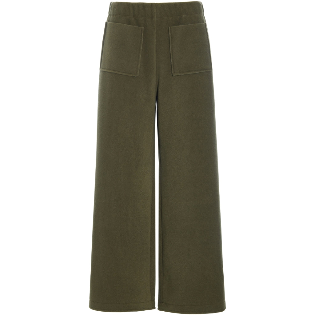 Henriette Steffensen 3/4 length Flare Trousers In Moss