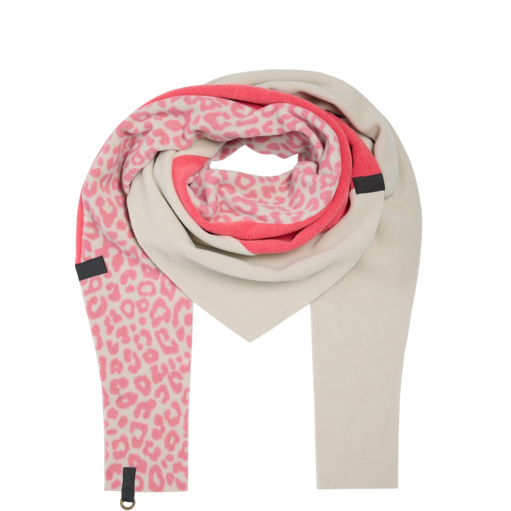 Henriette Steffensen Triangle Scarf in Sunset, Kit & Pink Leo