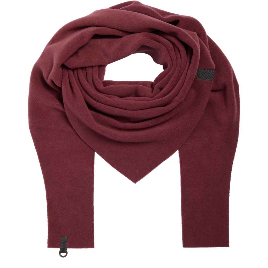 Henriette Steffensen Triangle Scarf in Bordeaux