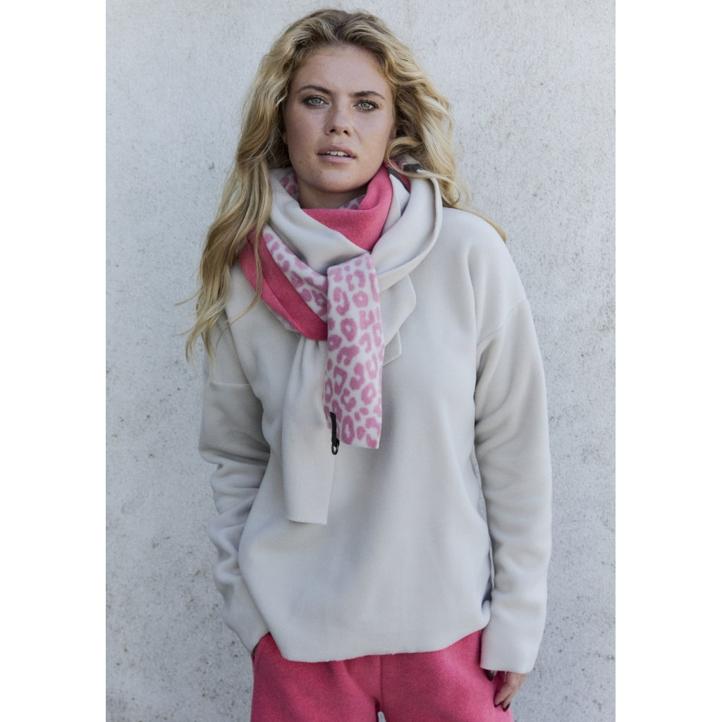 Henriette Steffensen Triangle Scarf in Sunset, Kit & Pink Leo