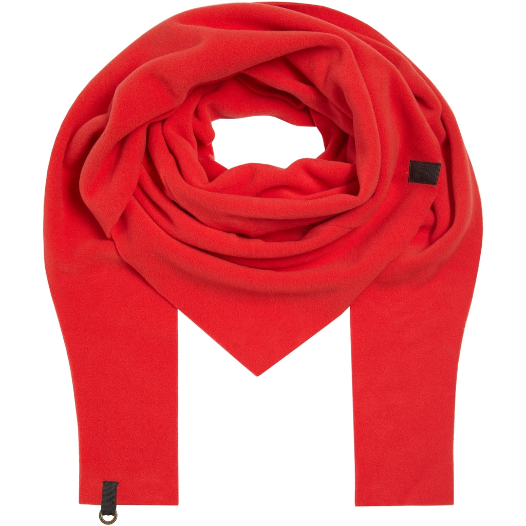 Henriette Steffensen Triangle Scarf in Tomato Red