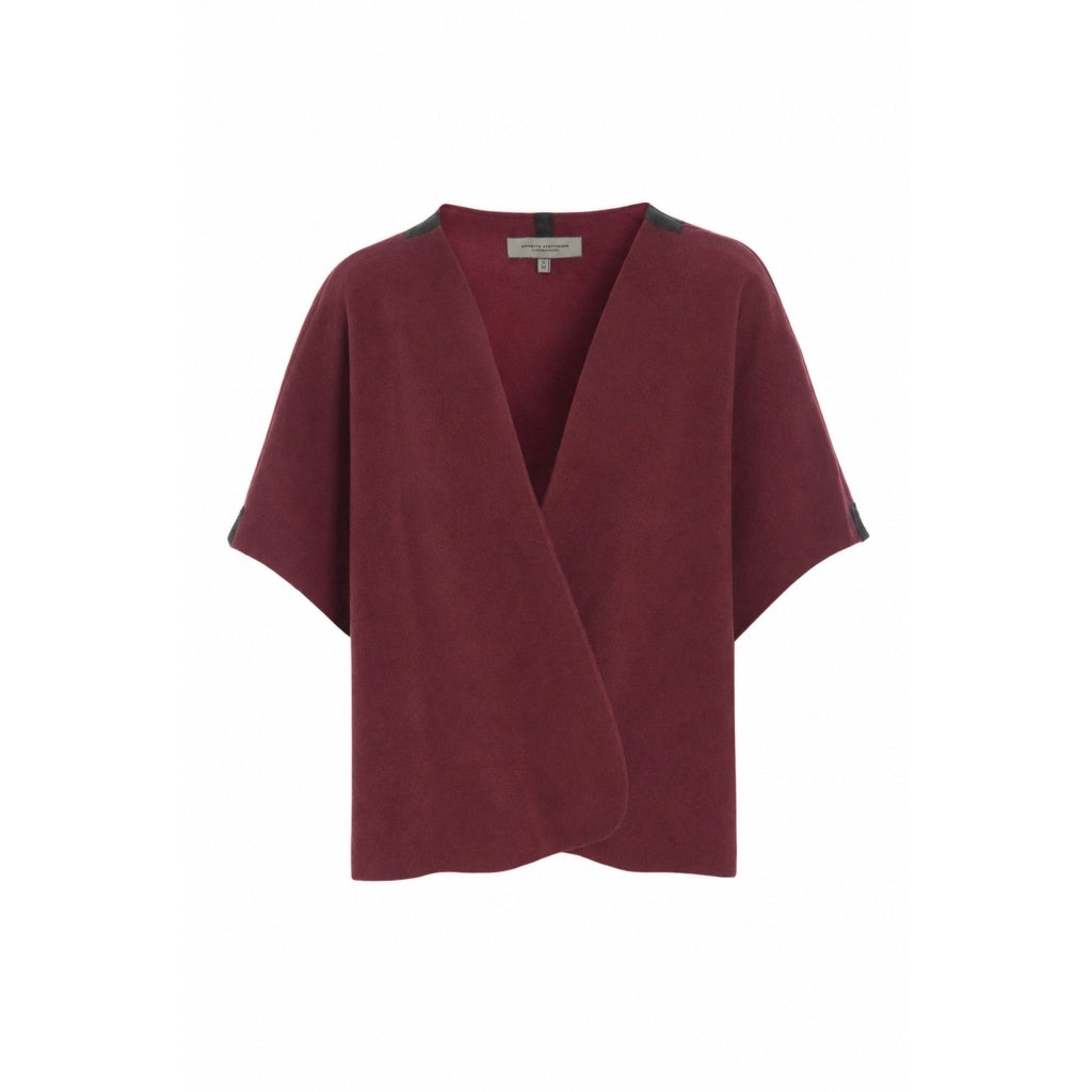 Henriette Steffensen Vest In Bordeaux