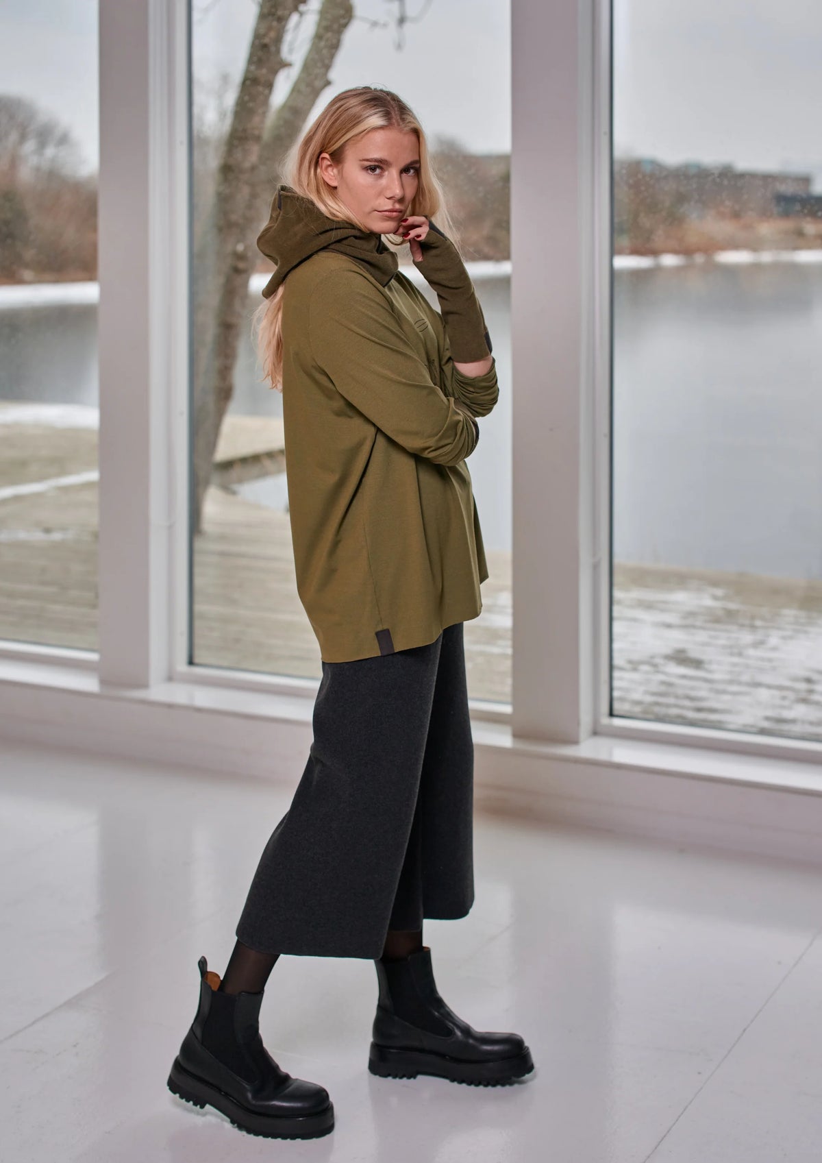 Henriette Steffensen Wrist Warmer In Moss
