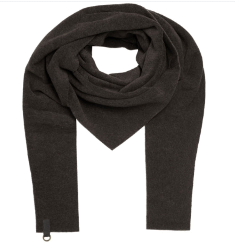 Henriette Steffensen Triangle Scarf in Chocolate