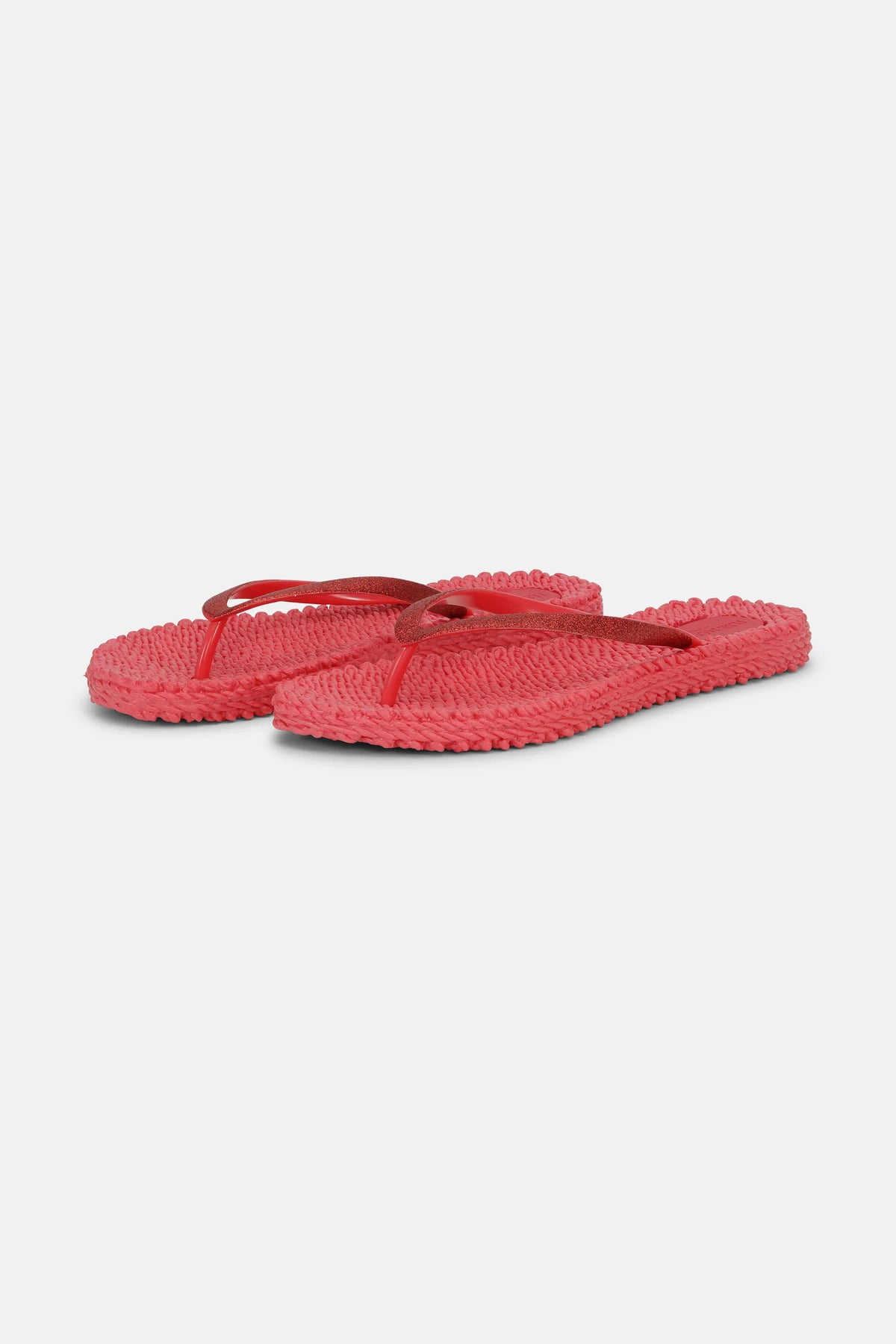 Ilse Jacobsen Flip Flops in Raspberry Glitter