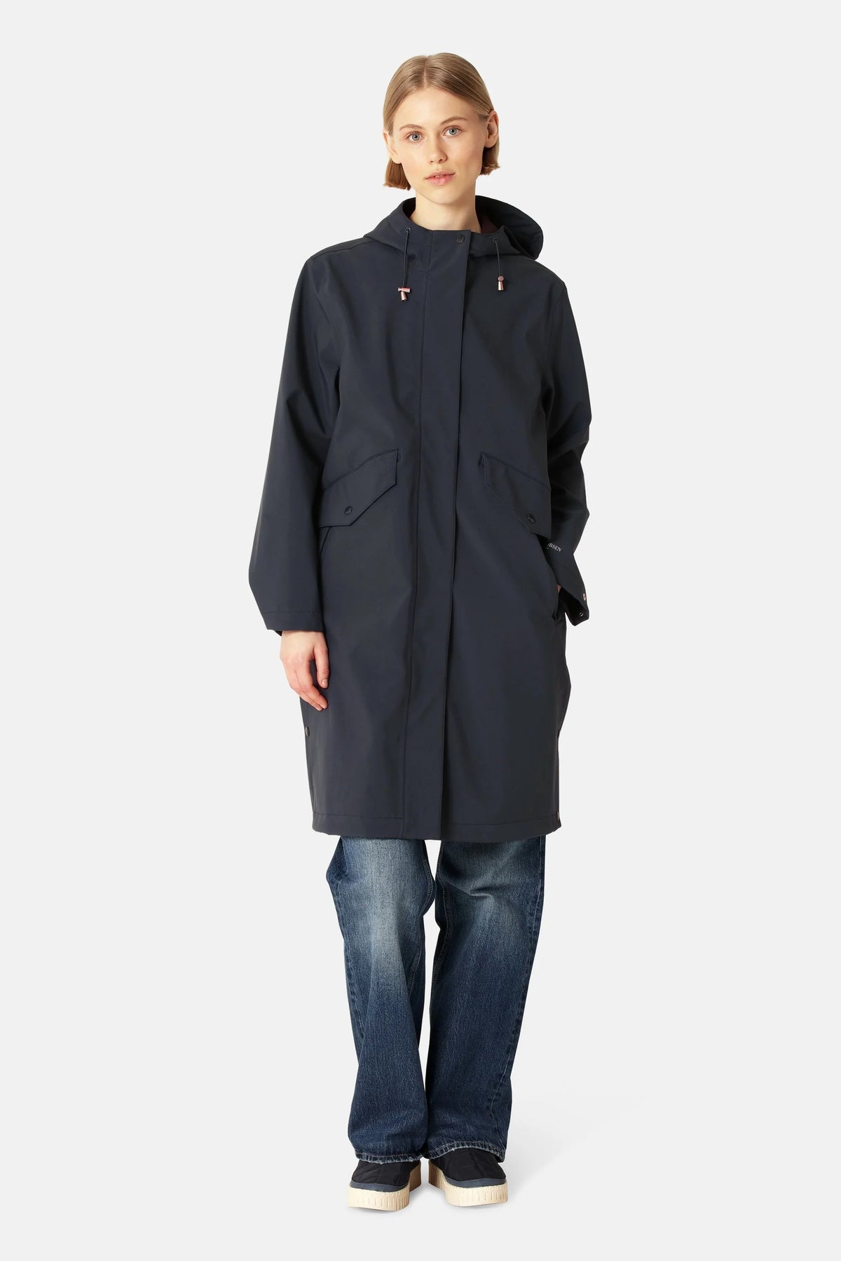 Ilse Jacobsen Daybreak 03 Raincoat in Dark Indigo