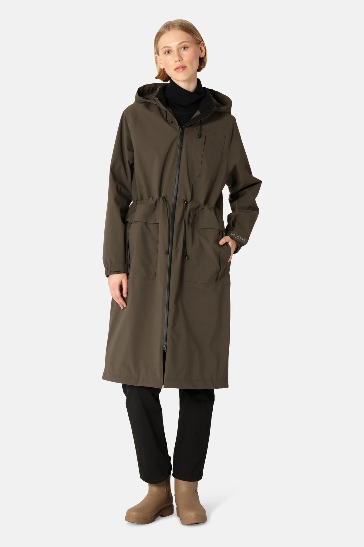 ilse Jacobsen Thermal 01 Raincoat in Wren