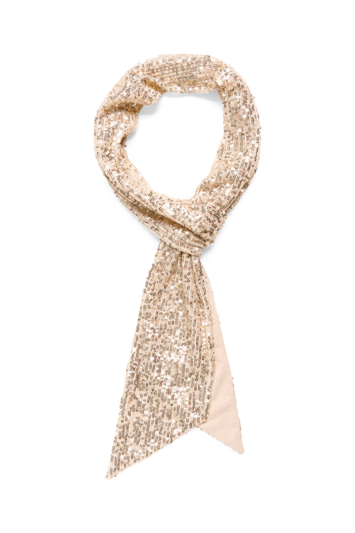 Inwear Barbara Scarf in Gold Sequin