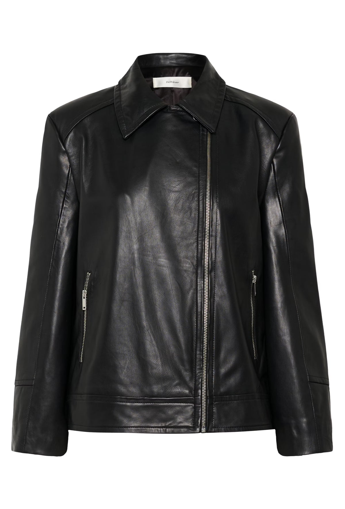 Inwear Brodie Leather Jacket in Black