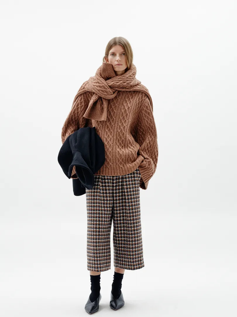 Inwear Carsonne Culotte Pant In Black And Brown