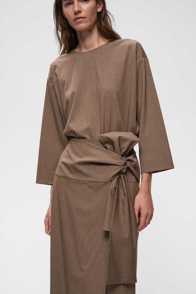 Inwear Cleo Skirt in Chocolate Torte Melange