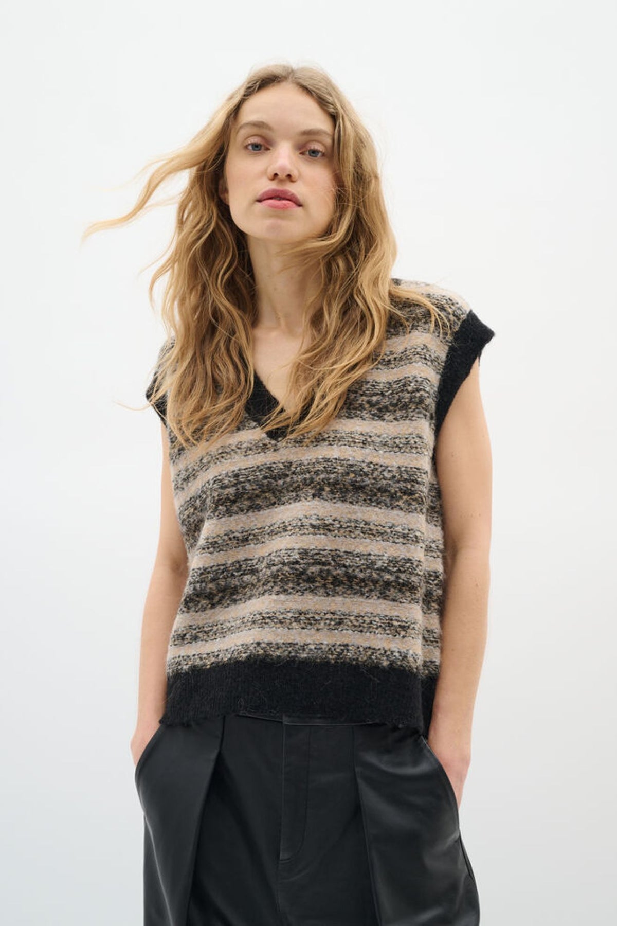 Inwear Gillia Vest in Multi Colour Fairisle