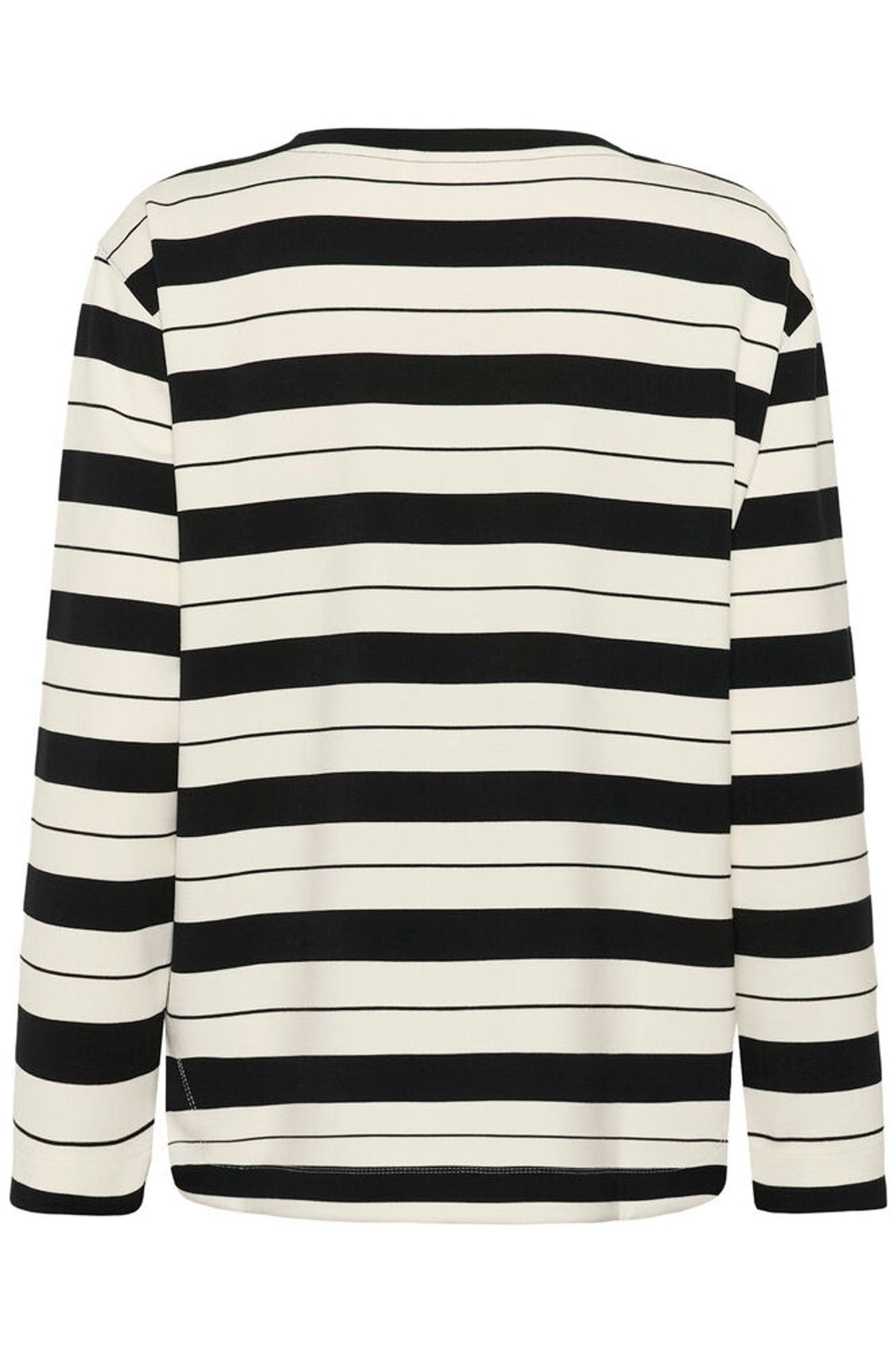Inwear Gincent Crewneck In Whisper White & Black Stripe