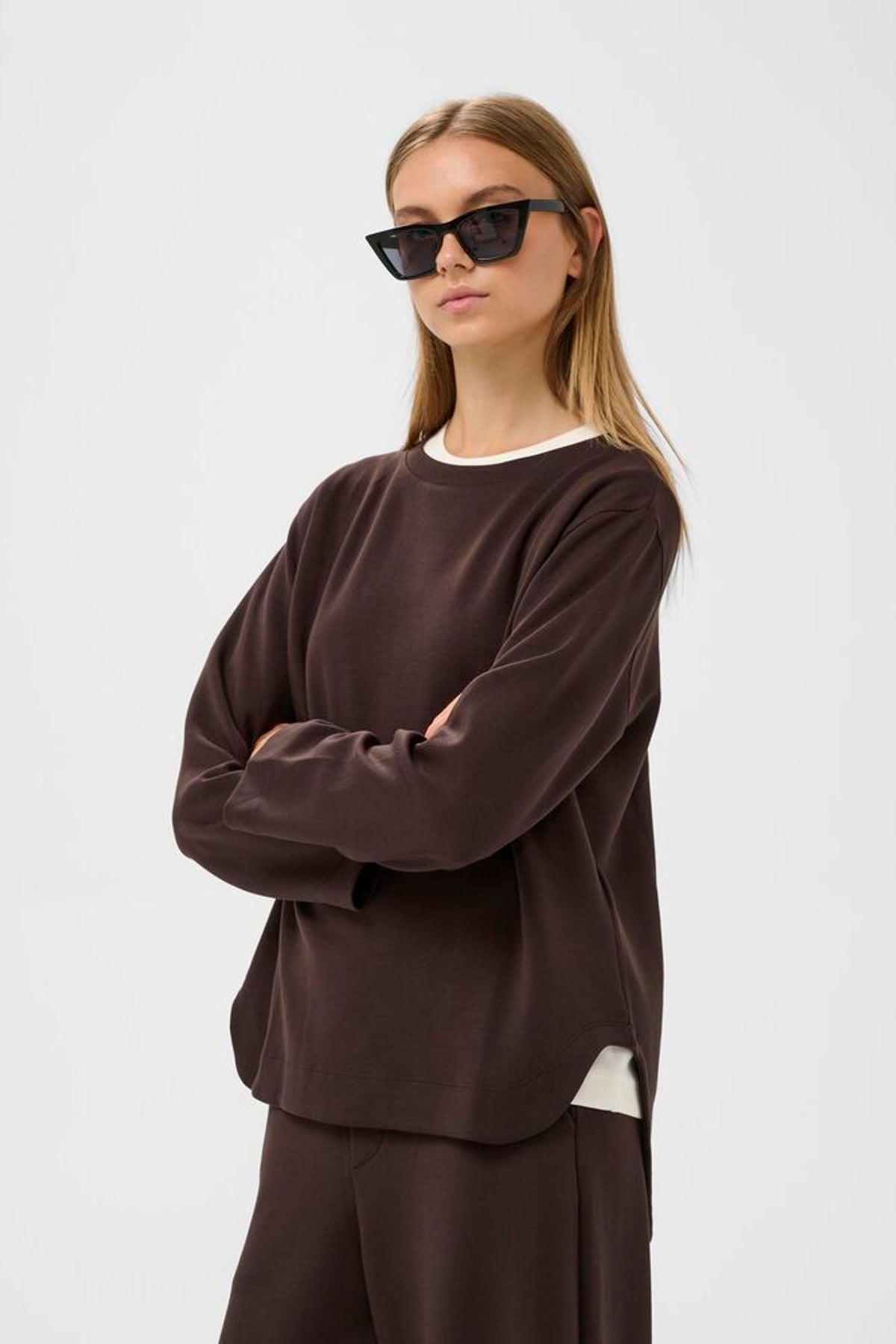 Inwear Gincent Crewneck in Chocolate