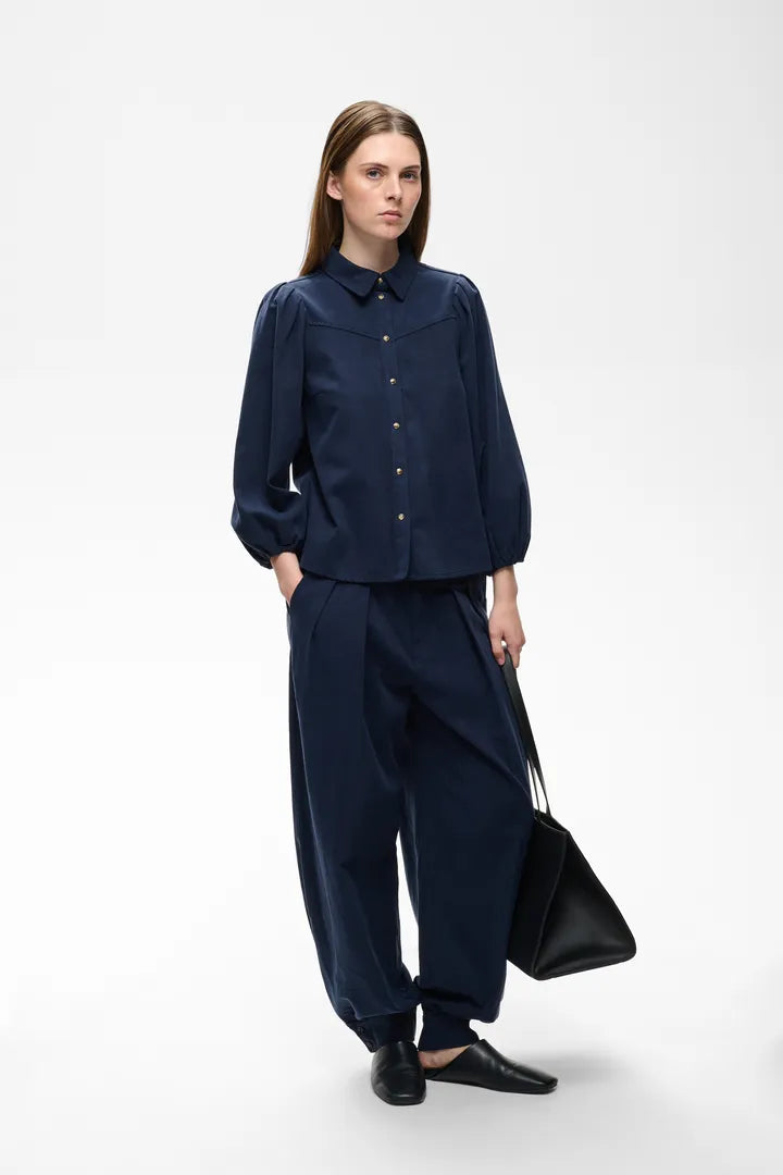 Inwear Hessi Shirt In Midnight Blue