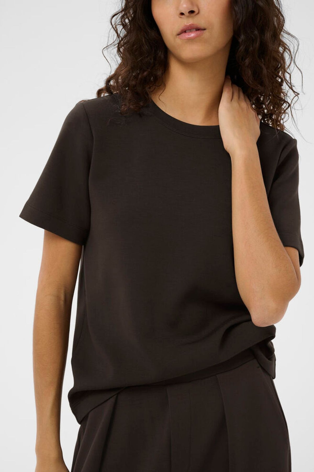 Inwear Vincent Karmen Teeshirt in Chocolate