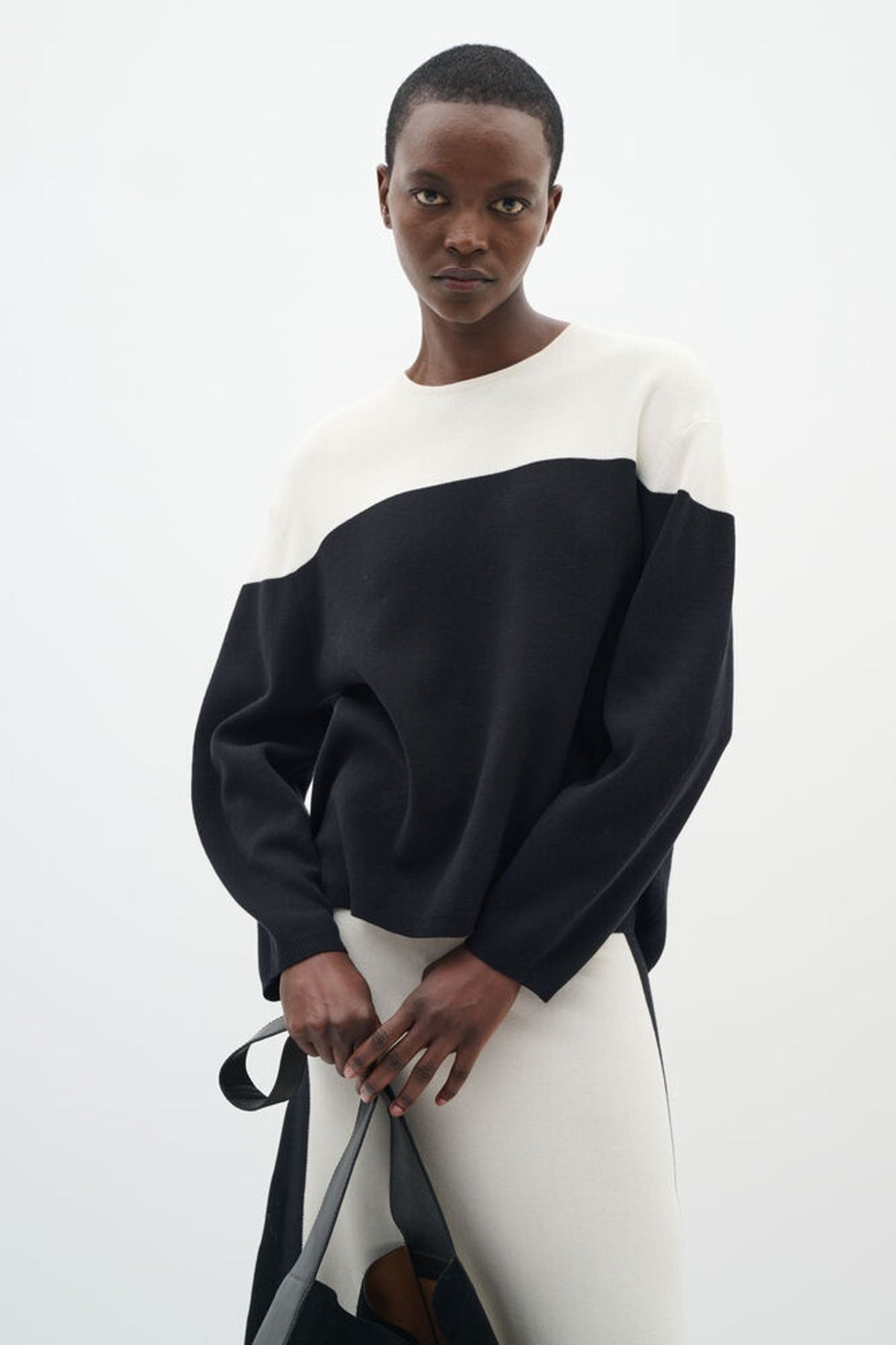 Inwear Kaylla Pullover in Whisper White/Black