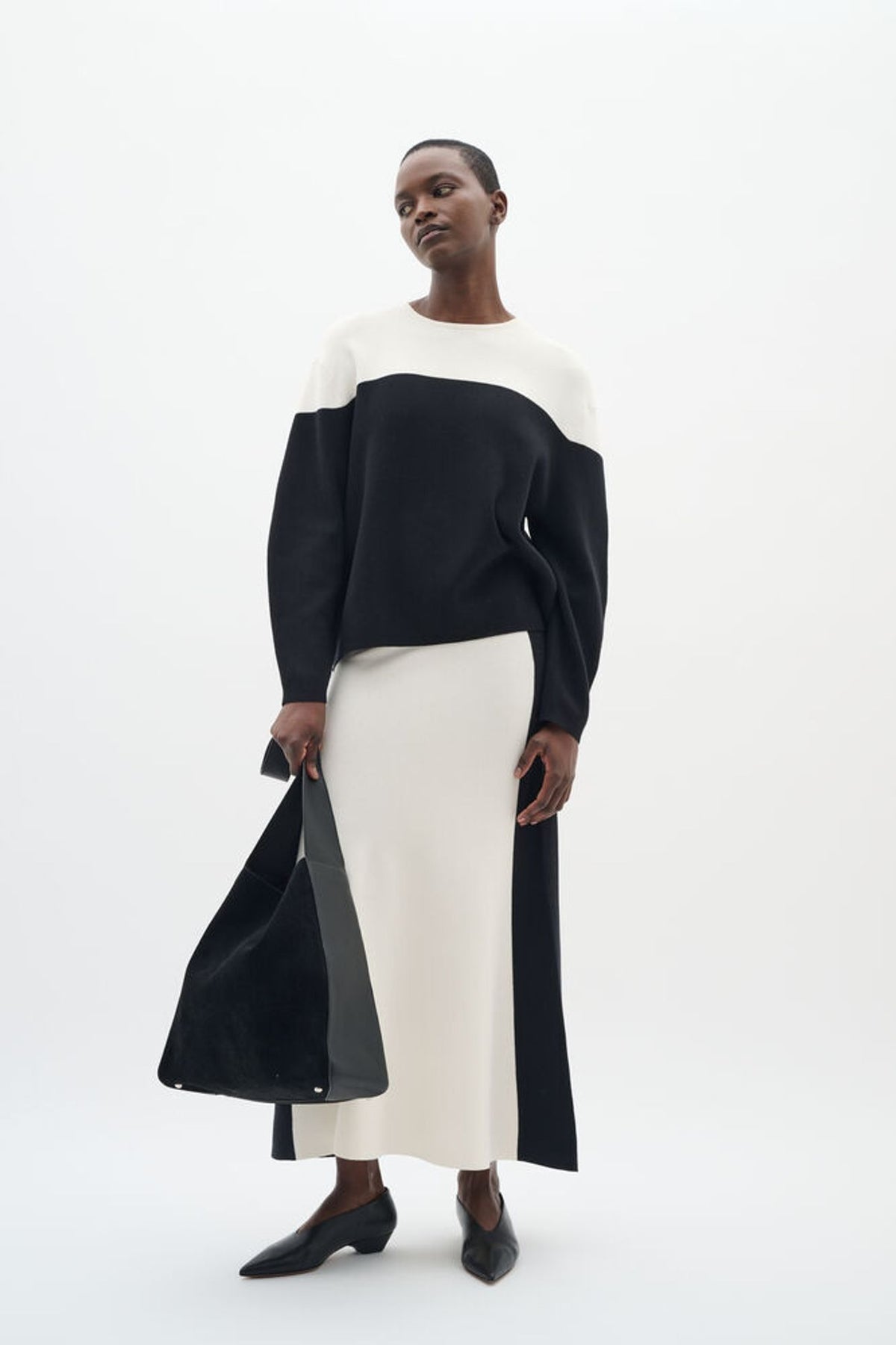 Inwear Kaylla Skirt in Whisper White/Black