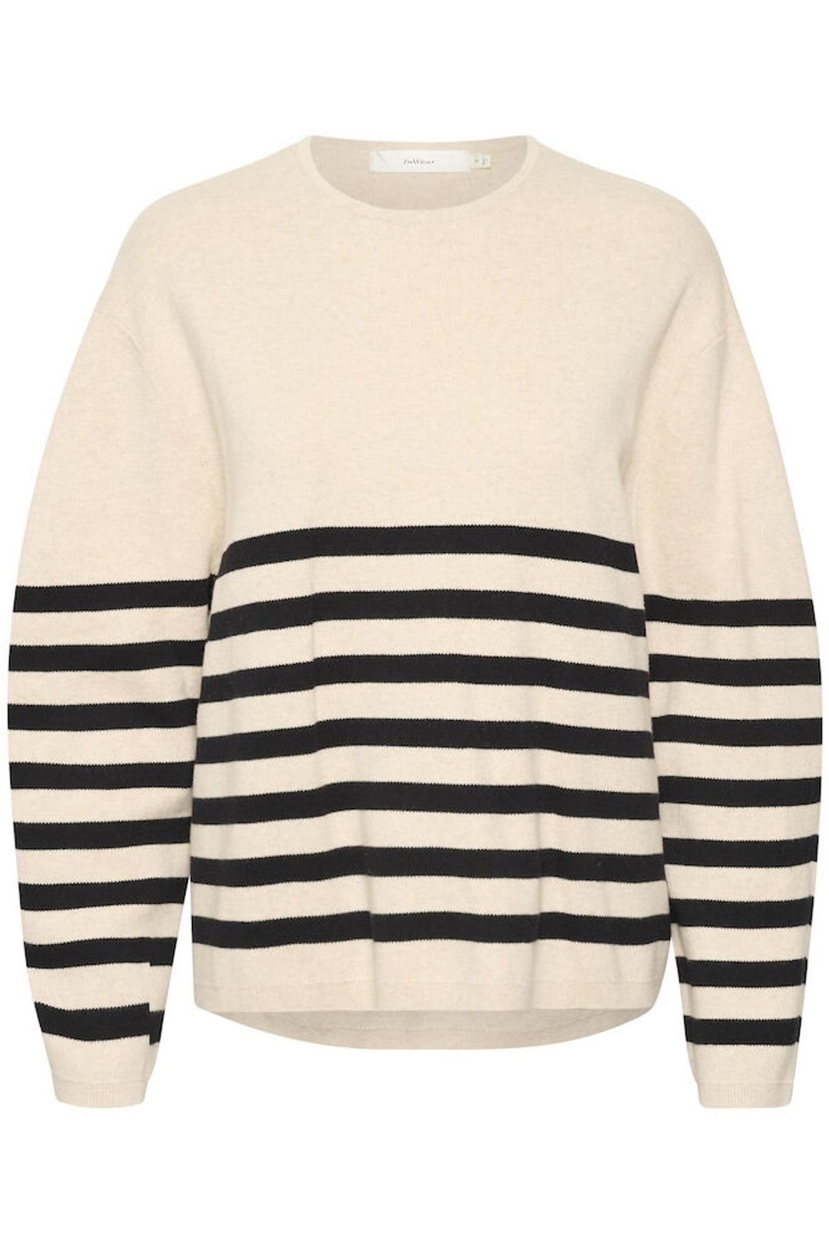 Inwear Kaylla Pullover in Haze Melange & Black Stripe