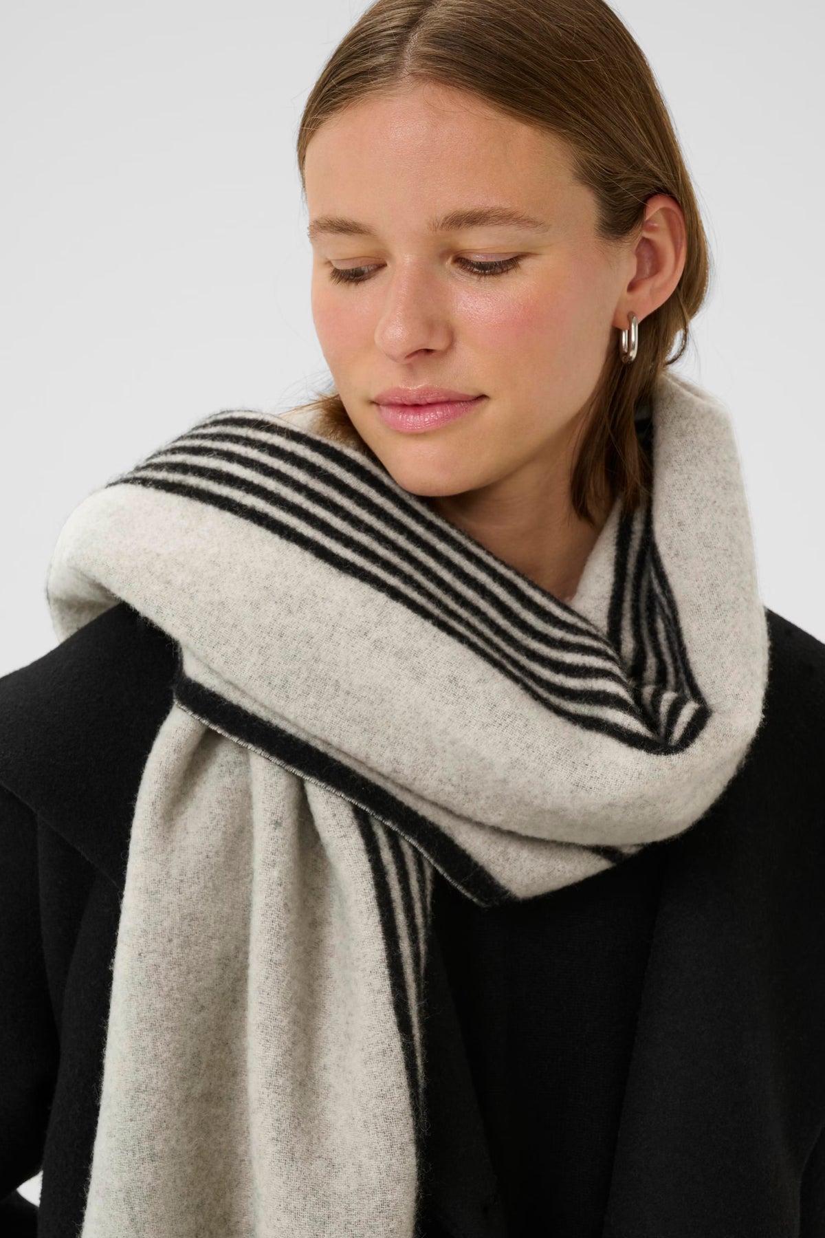 Inwear Myrthe Logo Scarf in Whisper White
