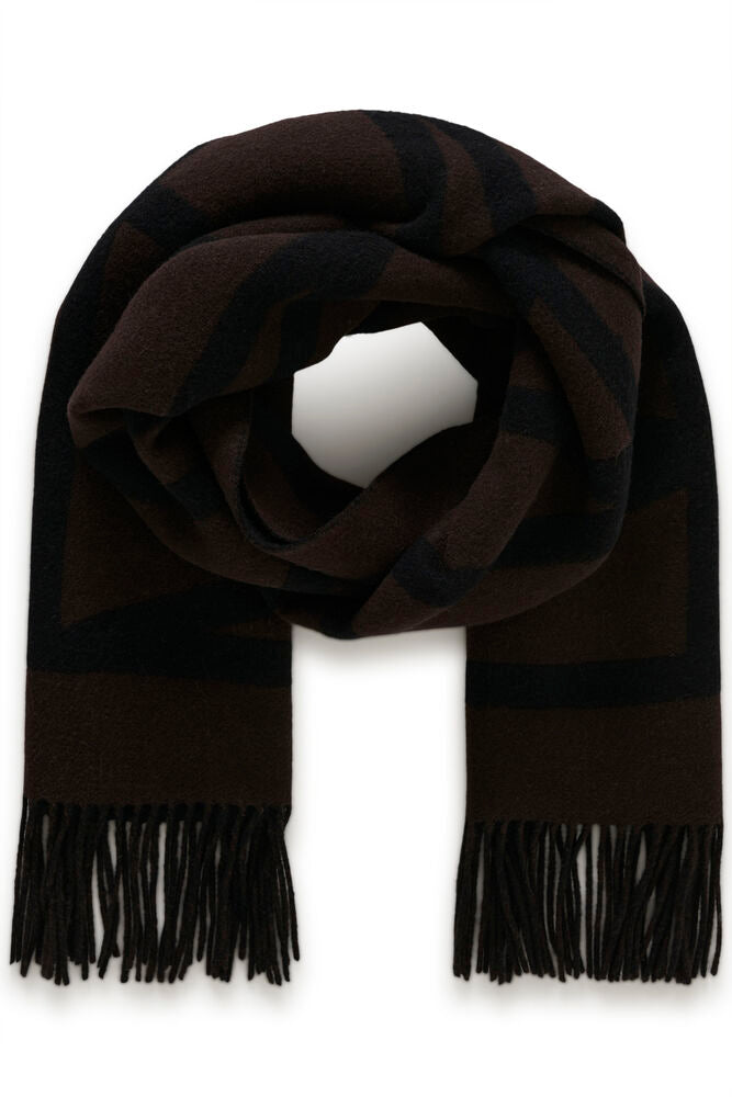 Inwear Myrthe Logo Scarf in Chocolate