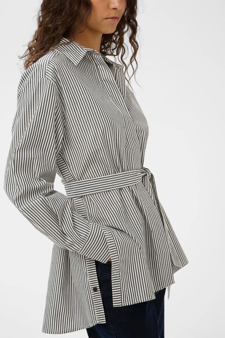 Inwear Natalja Shirt in Grey Stripe