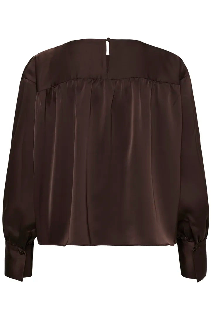 Inwear Olive Dawn Blouse In Chocolate Brown