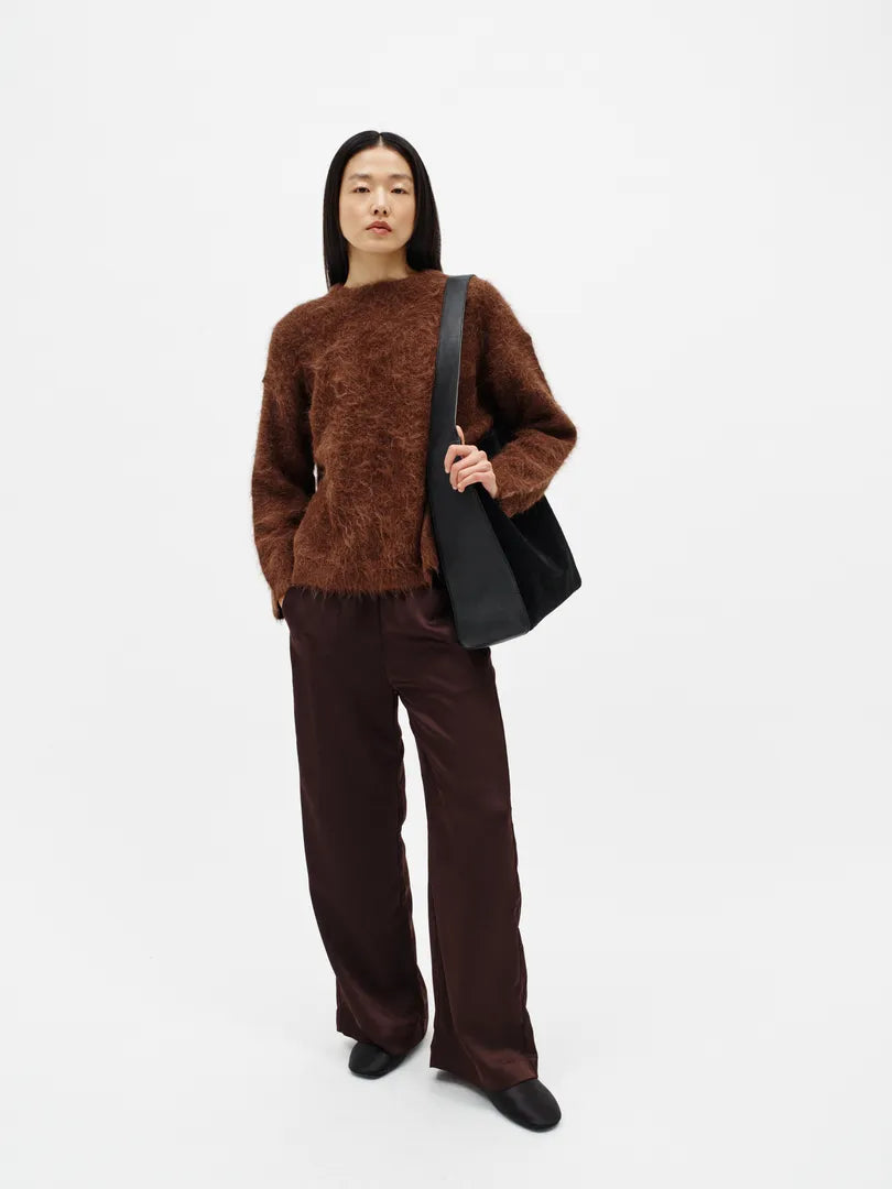 Inwear Olive Trousers In Chocolate Brown