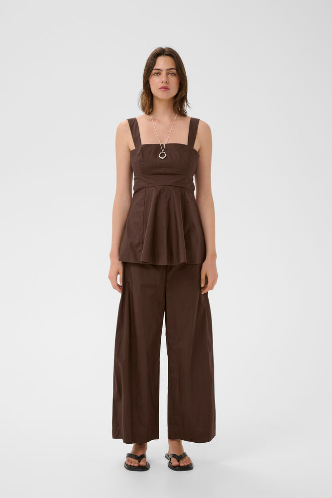 Inwear Raven Top In Coffee Bean Brown
