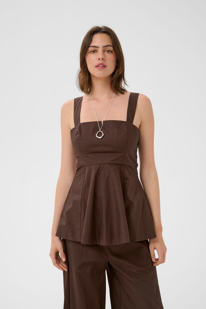 Inwear Raven Top In Coffee Bean Brown
