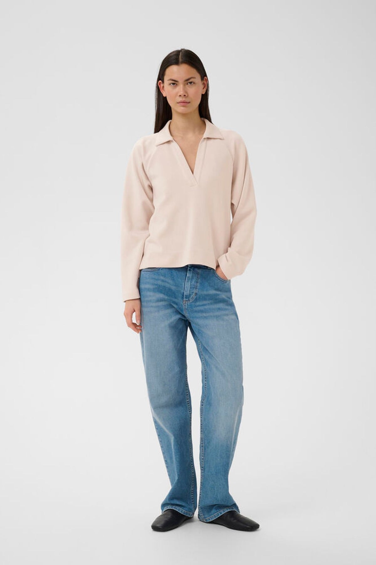 Inwear Simi Vincent Polo Blouse In Haze