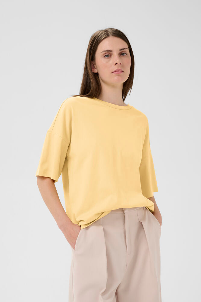 Inwear Sophie Boxy T-Shirt In Chamomile / Yellow