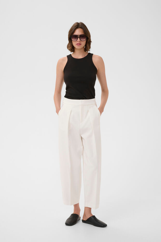 Inwear Zella Barrel Pant In Whisper White