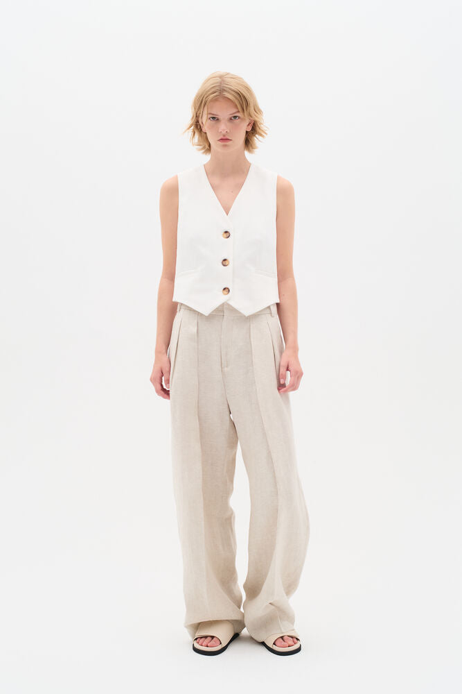 Inwear Zella Waistcoat In Whisper White