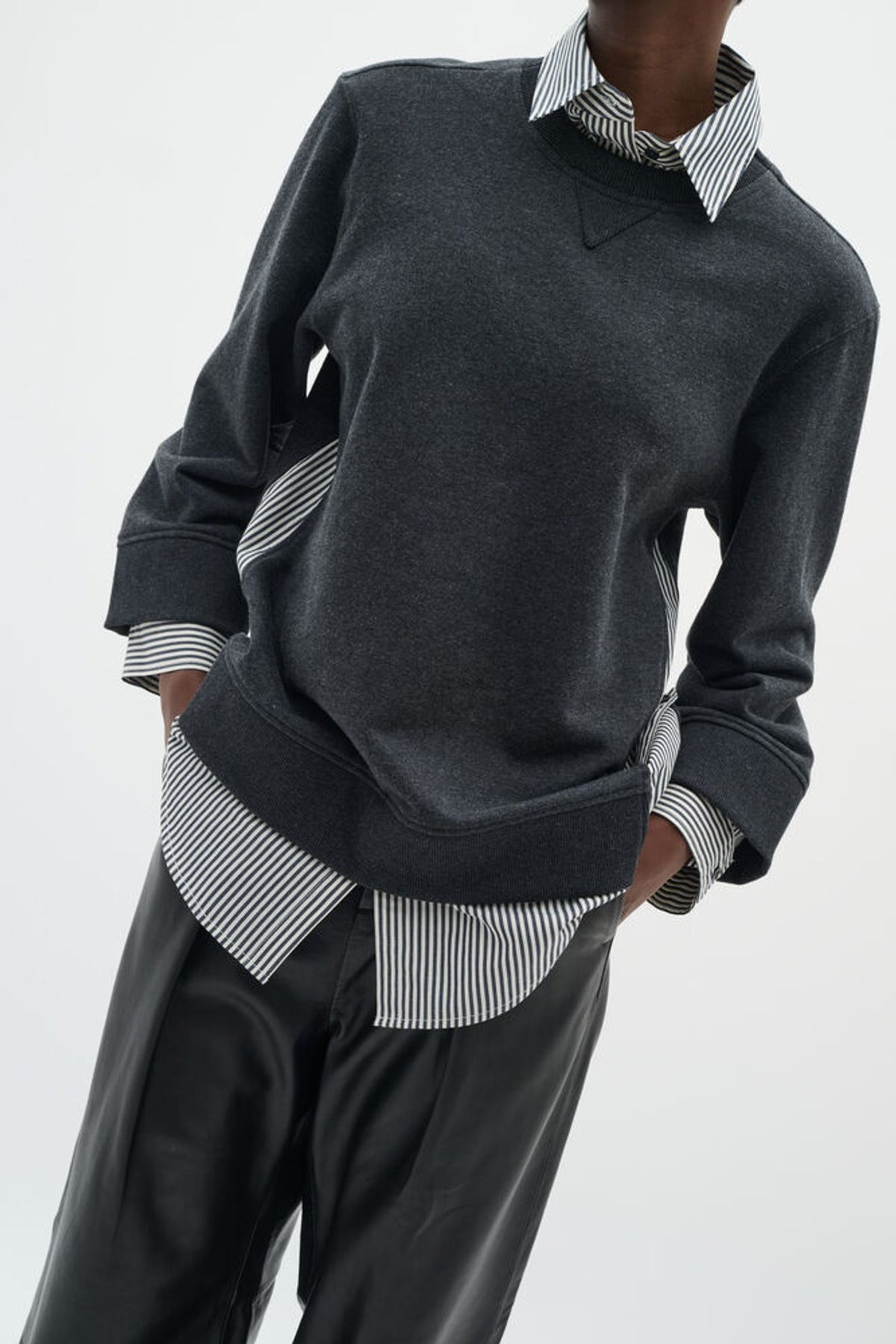 Inwear Natalja Sweatshirt in Charcoal Grey