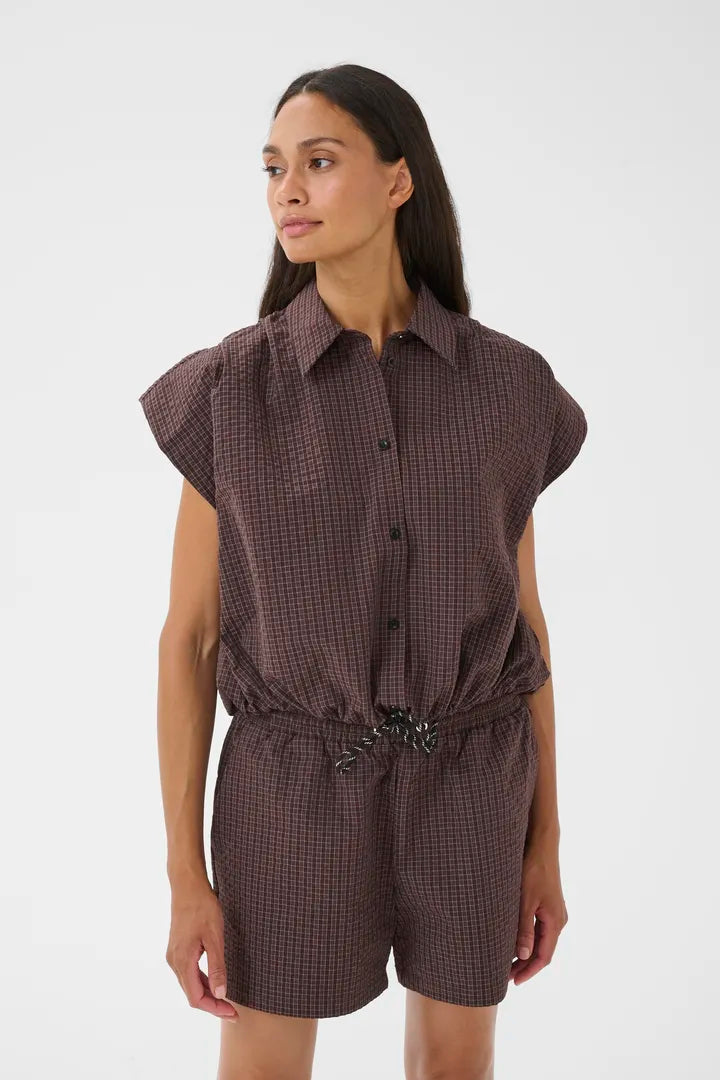 Karen By Simonsen Edith top in Chocolate