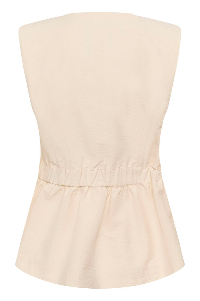 Karen By Simonsen Emery Waistcoat In Egret